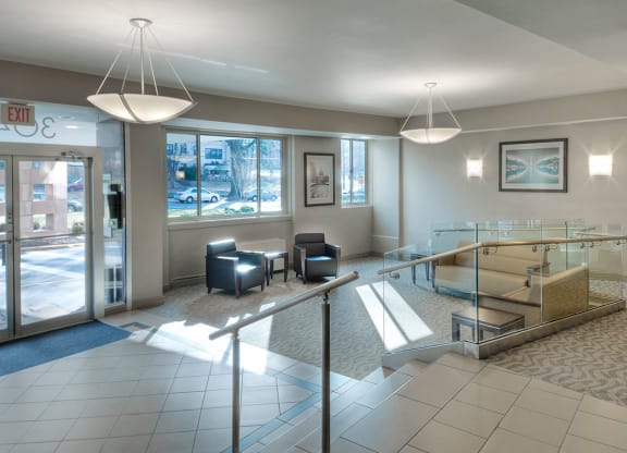 Building lobby at Idaho Terrace, Washington