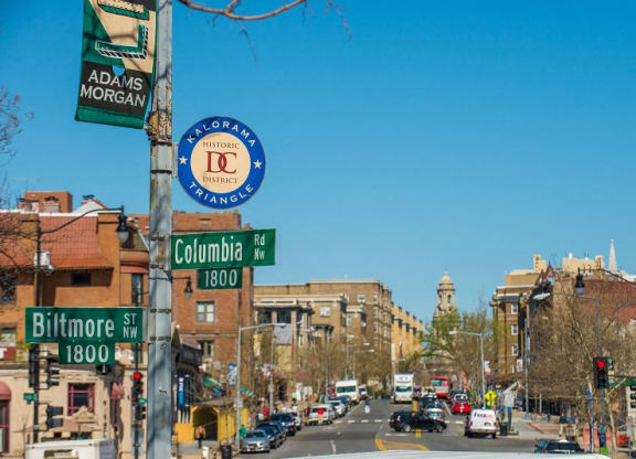 Shopping and dining in Adams Morgan at Kalorama Park, Washington, DC 20009