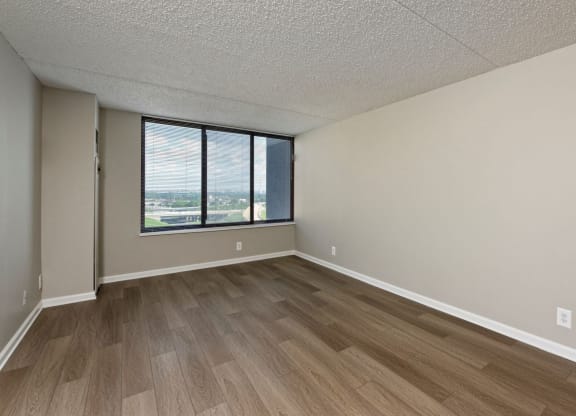 Apartment living area at Lenox Club, National Landing, Arlington, Virginia 22202
