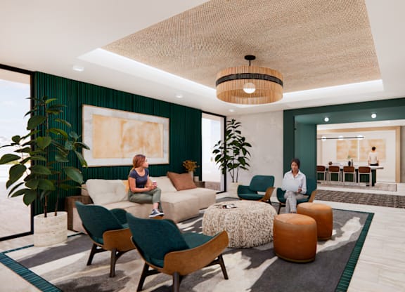 Coming Soon! Newly Renovated Lounge At Lenox Club in National Landing, Arlington VA 22202