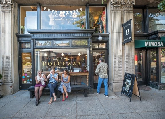 Restaurants and Cafes in Dupont Circle at President Madison, Washington