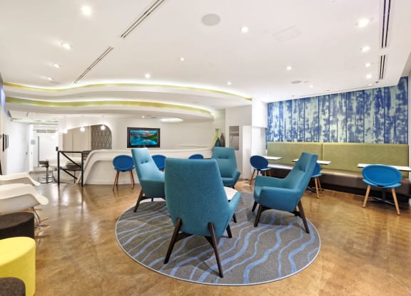 Resident lounge at Park Place at Petworth, Washington, 20011