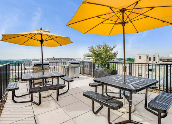 Rooftop deck View at The York and Potomac Park, Washington, 20006
