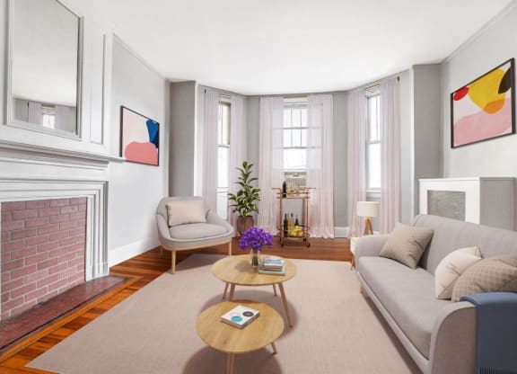 Modern Living Room at President Madison, Washington, DC
