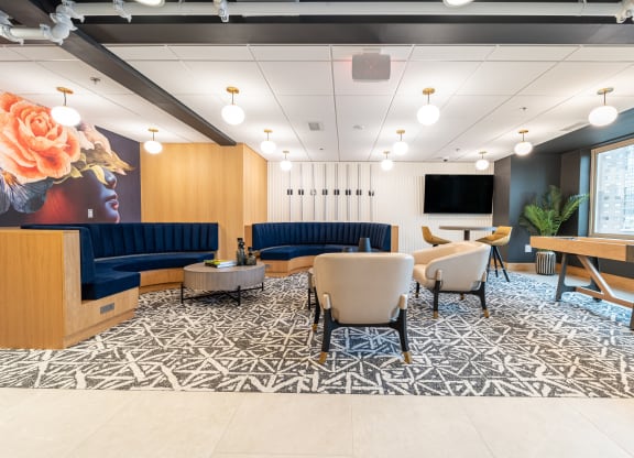 Resident lounge  at 1500 Arlington, Virginia, 22209