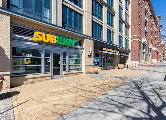 A Subway restaurant is located near Park Place at Petworth Apartments at 850 Quincy Street, NW, Washington, DC