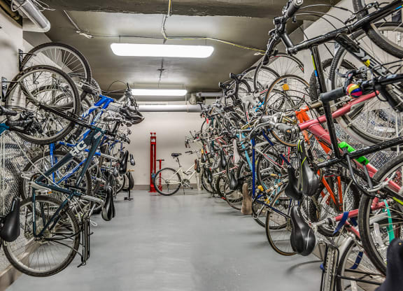 Bike storage at The Melwood, Washington, DC, 20009