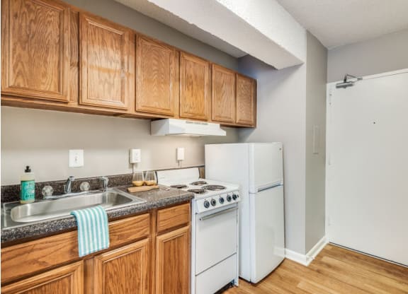 Studio kitchen (staged)