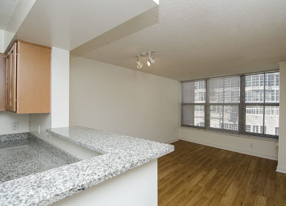 One-bedroom dining at West End Residences, Washington, 20037