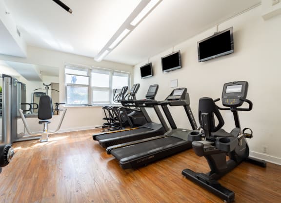Fitness center at West End Residences, Washington, DC, 20037
