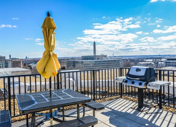 Rooftop deck at The York and Potomac Park, Washington, DC, 20006
