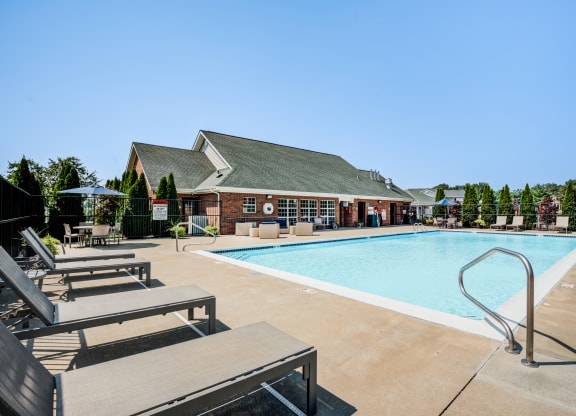 the swimming pool at our apartments