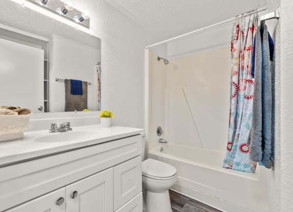 a bathroom with a sink toilet and a shower
