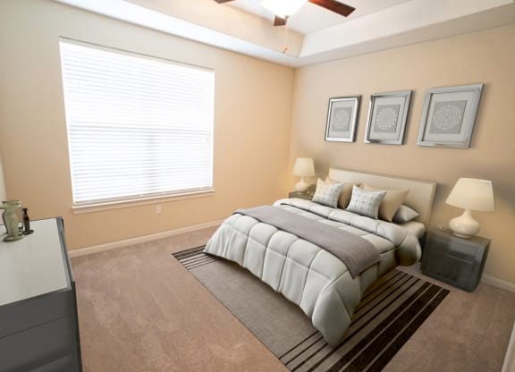 Well Appointed Bedroom at Hurstbourne Estates, Louisville, KY