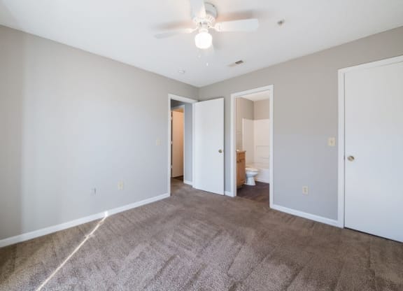 room with bathroom