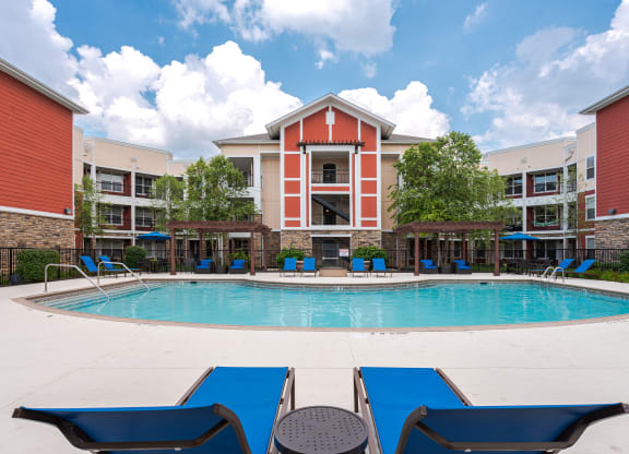our apartments have a large pool at our apartments