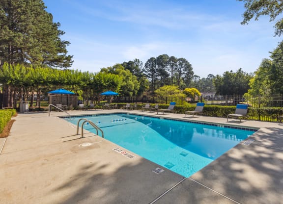 the swimming pool at our apartments