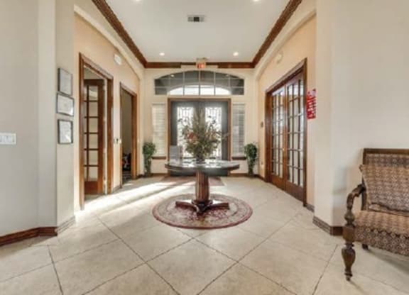 lobby of clubhouse