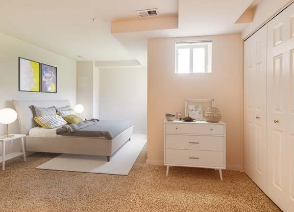 Renovated Bedroom at Cardiff Hall Apartments, Towson, MD