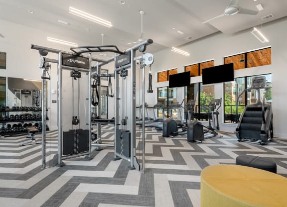 The Atwater Apartments Resident Lounge Fitness Center
