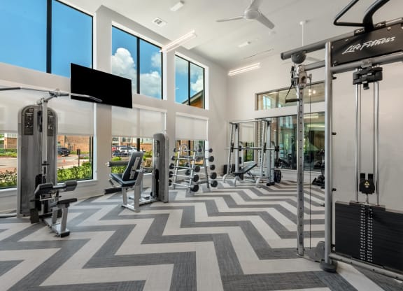 The Atwater Apartments Resident Lounge Fitness Center