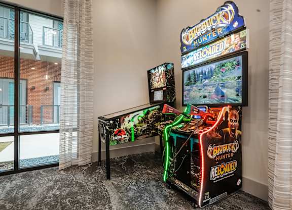 Game Room With Arcade Games