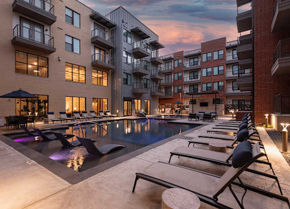 Evening Poolside Ambiance