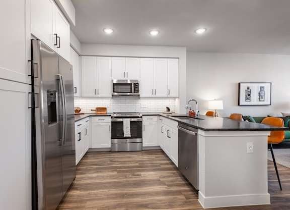 Apartment Kitchen at Tin Top at the Creamery