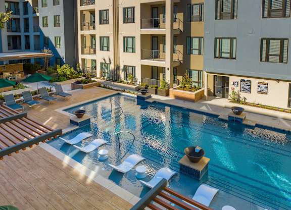 Pool at Tin Top at the Creamery Apartments