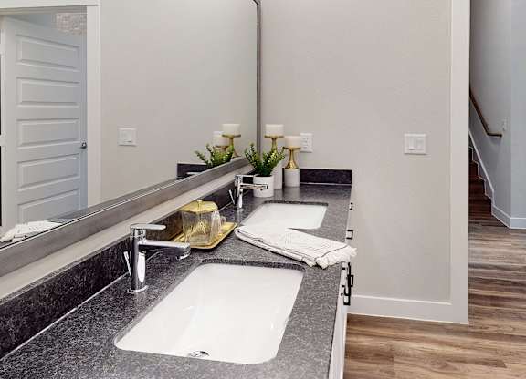 Apartment Bathroom at Tin Top at the Creamery Apartments
