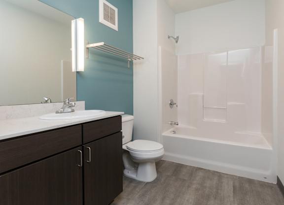 spacious bathroom areas