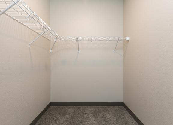 spacious closet