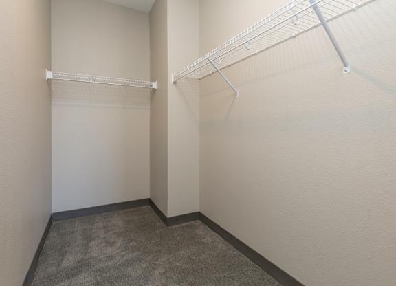 spacious closet with shelving