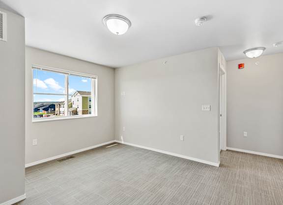 bedroom with walk in closet