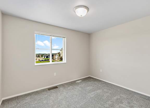 bedroom with large window