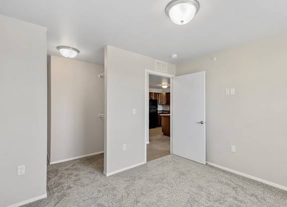 bedroom with walk in closet