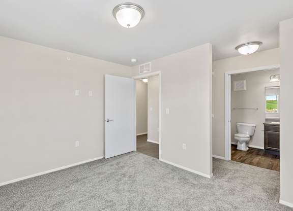 bedroom with walk in closet