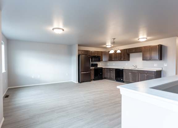 kitchen and dining room