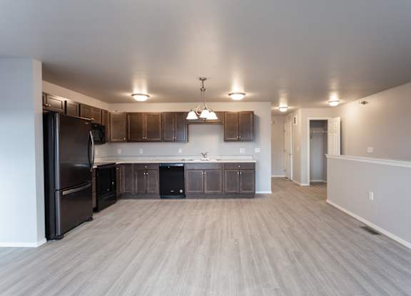 kitchen and dining room