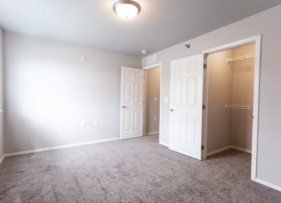 bedroom looking into closet
