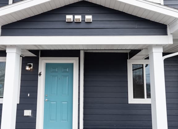 front door of building