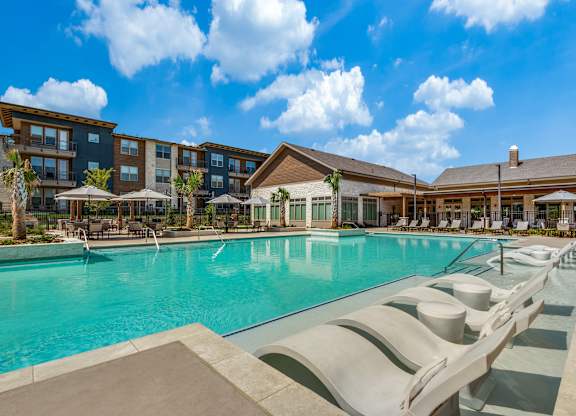 Swimming Pool With Relaxing Sundecks at Park Hill, Dallas, TX
