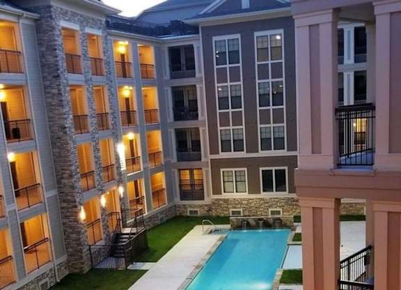 Aerial View Of Pool at Heights West 11th, Houston, 77008