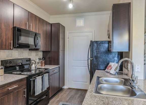Double Stainless Steel Sink at Heights West 11th, Houston, TX, 77008