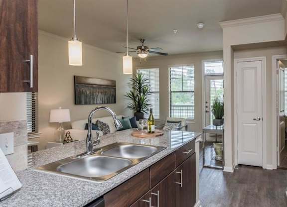 Stainless Steel Sink With Faucet at Heights West 11th, Texas, 77008