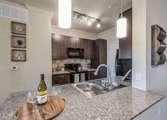 Granite Counter Tops at Heights West 11th, Texas