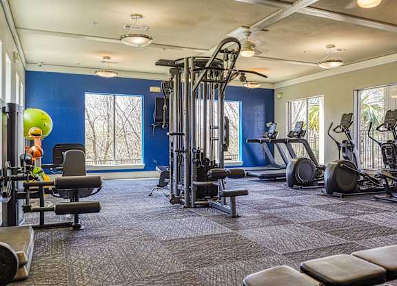 Fitness Center  at The Landings at Brooks City-Base Apartments , San Antonio, TX, 78235