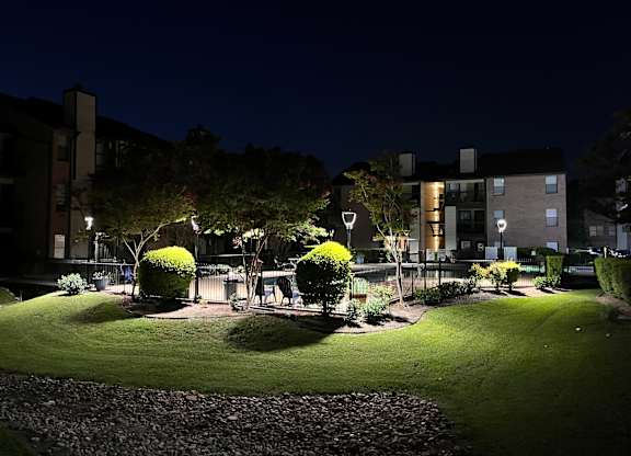 Well-lit park at Brook Meadow Village, Austin, TX, 78758