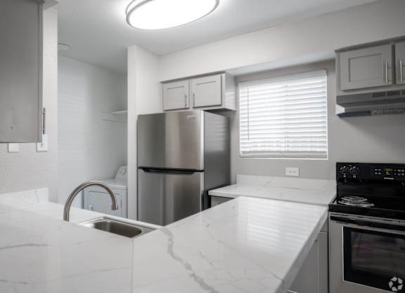 Equipped Kitchen at Brook Meadow Village, Austin, Texas