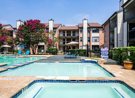 Swimming pools at Brook Meadow Village, Austin, 78758